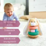 HAPE Montessori Nyuszi Pasztell - 10 hó+ - Image 2