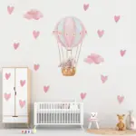 Szíves Hőlégballon Falmatrica - Image 3