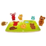 HAPE Tapintós Puzzle Erdei Állatok - 24 hó+
