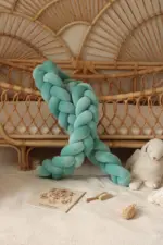 Prémium fonott rácsvédő - Füstös menta, hármas fonat