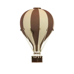 Hőlégballon dekoráció, barna