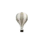 Hőlégballon dekoráció, bézs