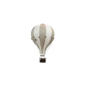 Hőlégballon dekoráció, bézs