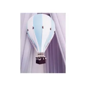 Hőlégballon dekoráció, halvány kék