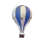 Hőlégballon dekoráció, kék