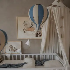 Hőlégballon dekoráció, kék