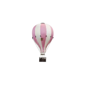 Hőlégballon dekoráció, rózsaszín
