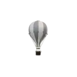 Hőlégballon dekoráció, szürke