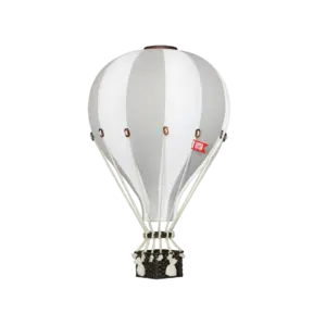 Hőlégballon dekoráció XXL, halvány szürke