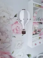 Hőlégballon dekoráció XXL, halvány szürke