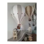 Hőlégballon dekoráció XXL, halvány szürke